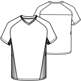 Fashion sewing patterns for MEN T-Shirts Football T-shirt 3000